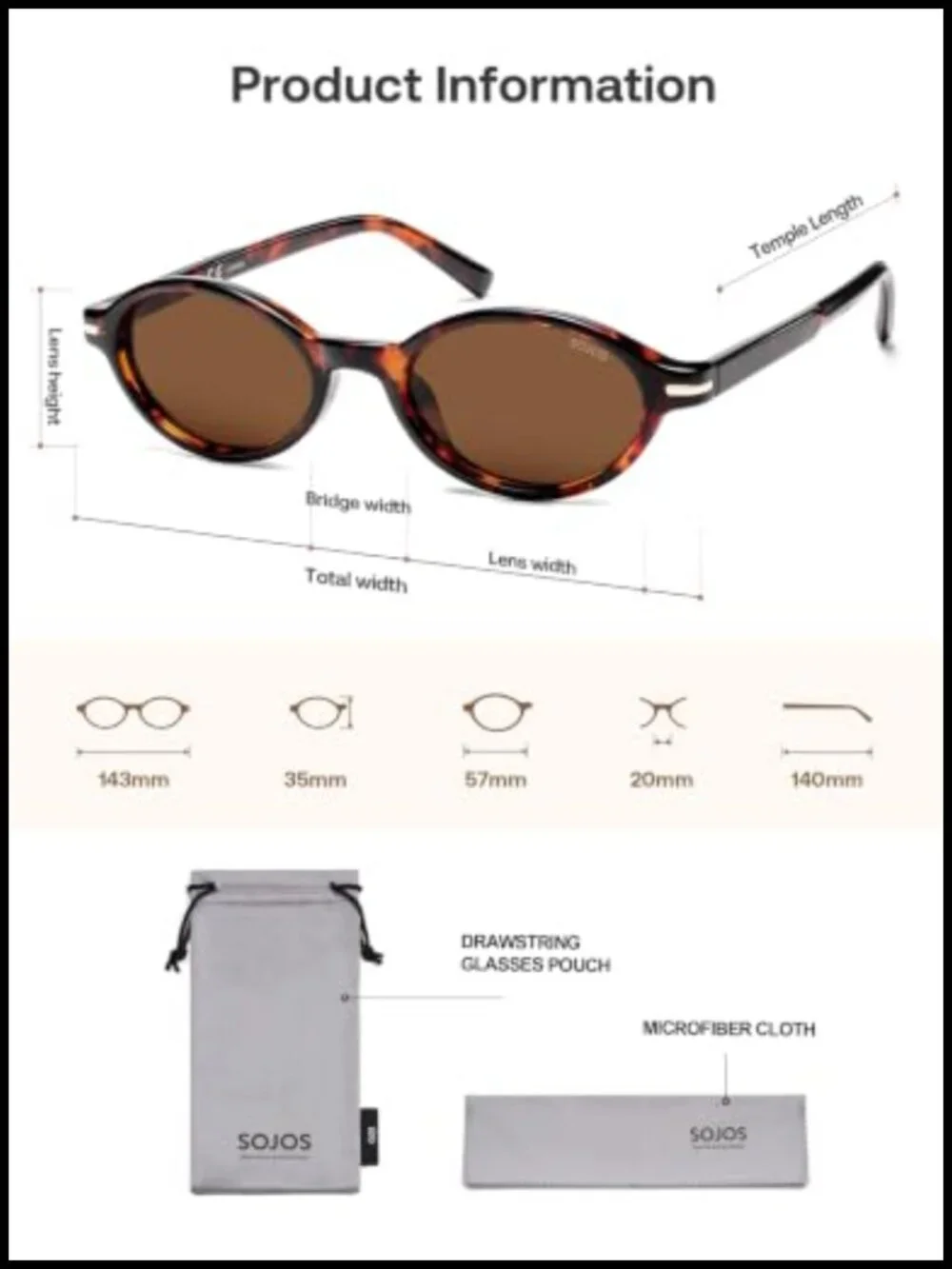 Trendy Narrow Oval Polarized Sunglasses Retro 90s Y2k Small Round Vintage